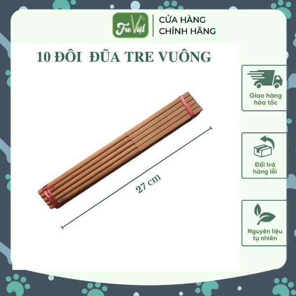 Đũa tre tự nhiên không hoá chất - Bamboo Chopsticks