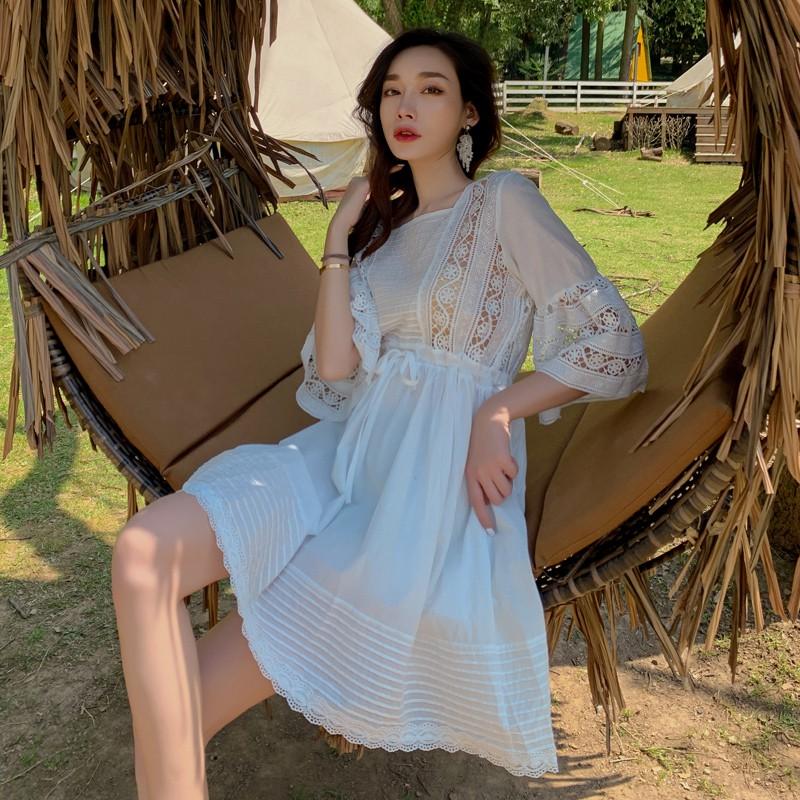 Váy Du Lịch Buộc Eo