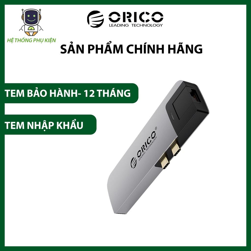 Đế Cắm (Docking) Đa Năng 8 Trong 1 Cổng Type C ORICO 2CT-8HR Hàng Chính Hãng