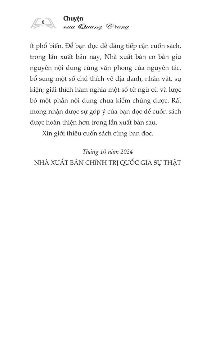 Chuyện Vua Quang Trung - bản in 2024