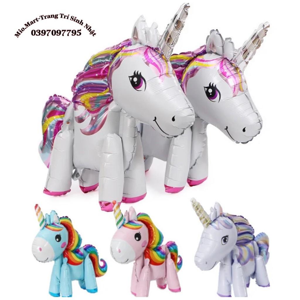 Bóng Nhôm Hình Ngựa Pony Cỡ Lớn Đủ Màu Trang Trí sinh Nhật Cho Bé, Trang Trí Phòng BB68