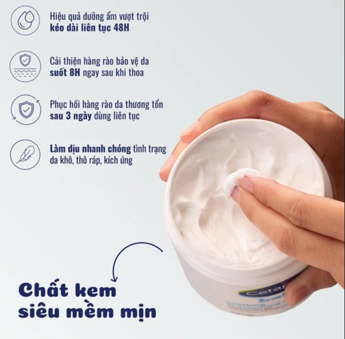 Kem Dưỡng Ẩm Làm Dịu Cho Bé Cetaphil Baby 566G