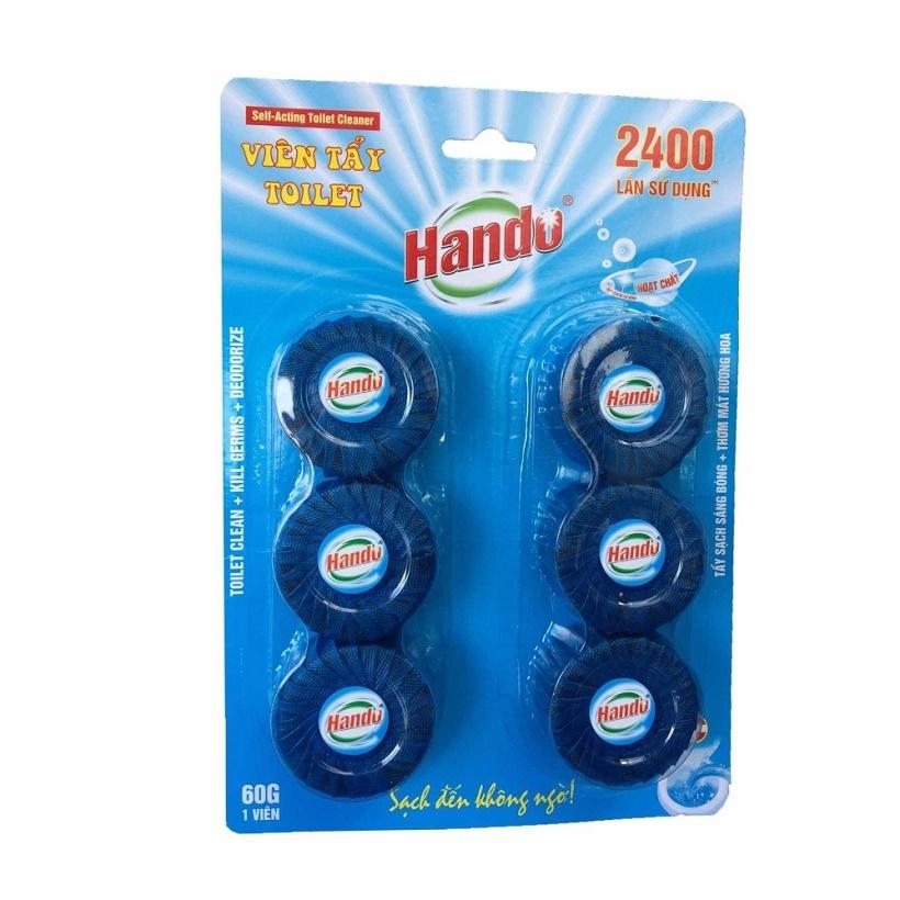 Bộ 2 vỉ 12 Viên tẩy xanh làm thơm toilet Hando