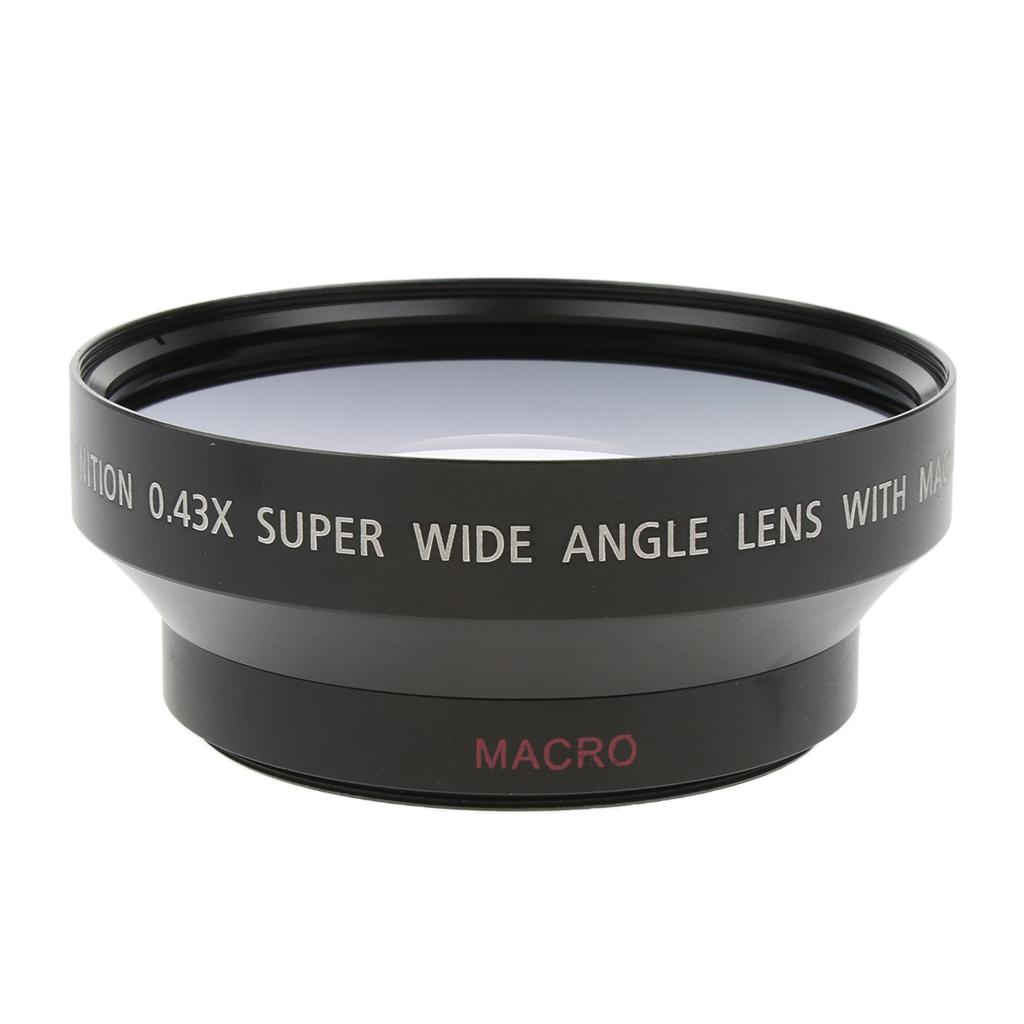 62mm 0.43x Wide Angle + Macro Conversion Lens For Canon SLR Camera DV