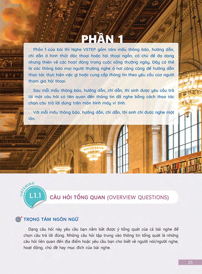 Sách Tài Liệu Luyện Thi Tổng Hợp VSTEP Bậc 3 (B1) (Quét Mã Qr Hoặc Vào Trang Web Để Nghe File Mp3)