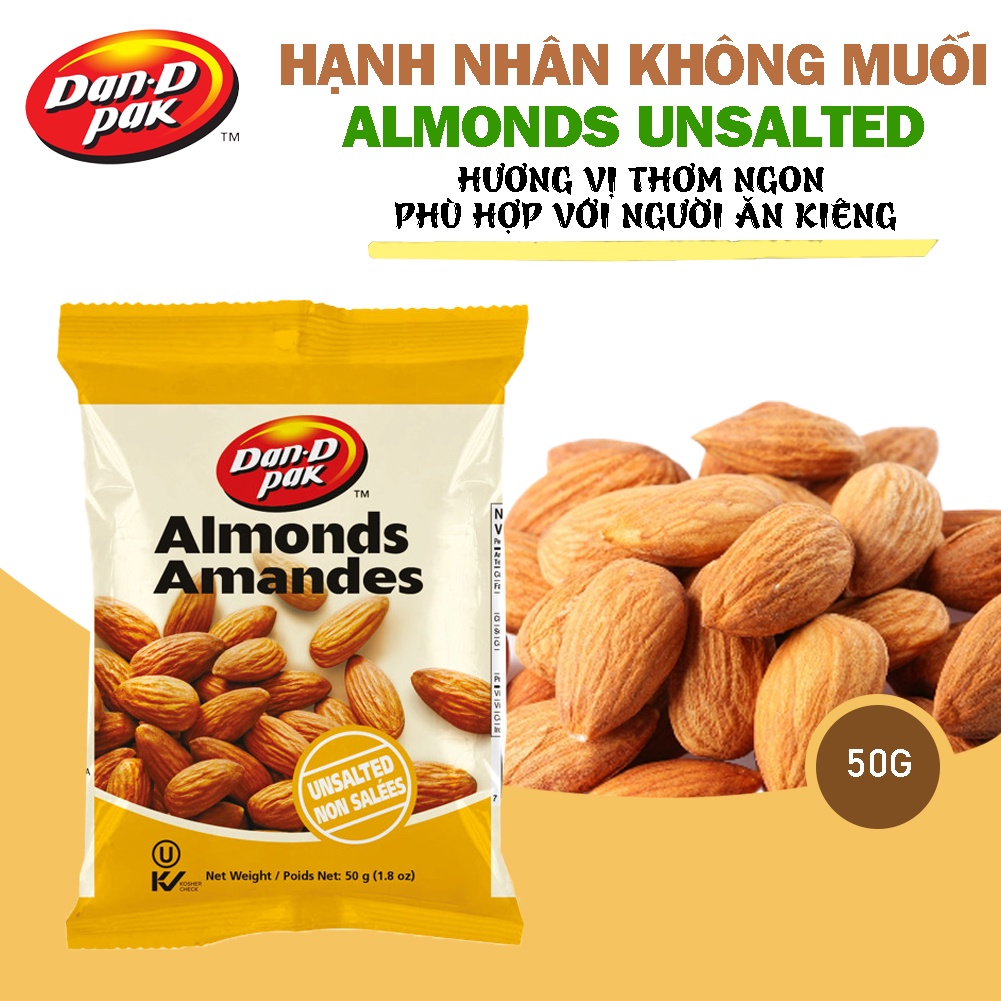 Hạnh nhân không muối 50gr
