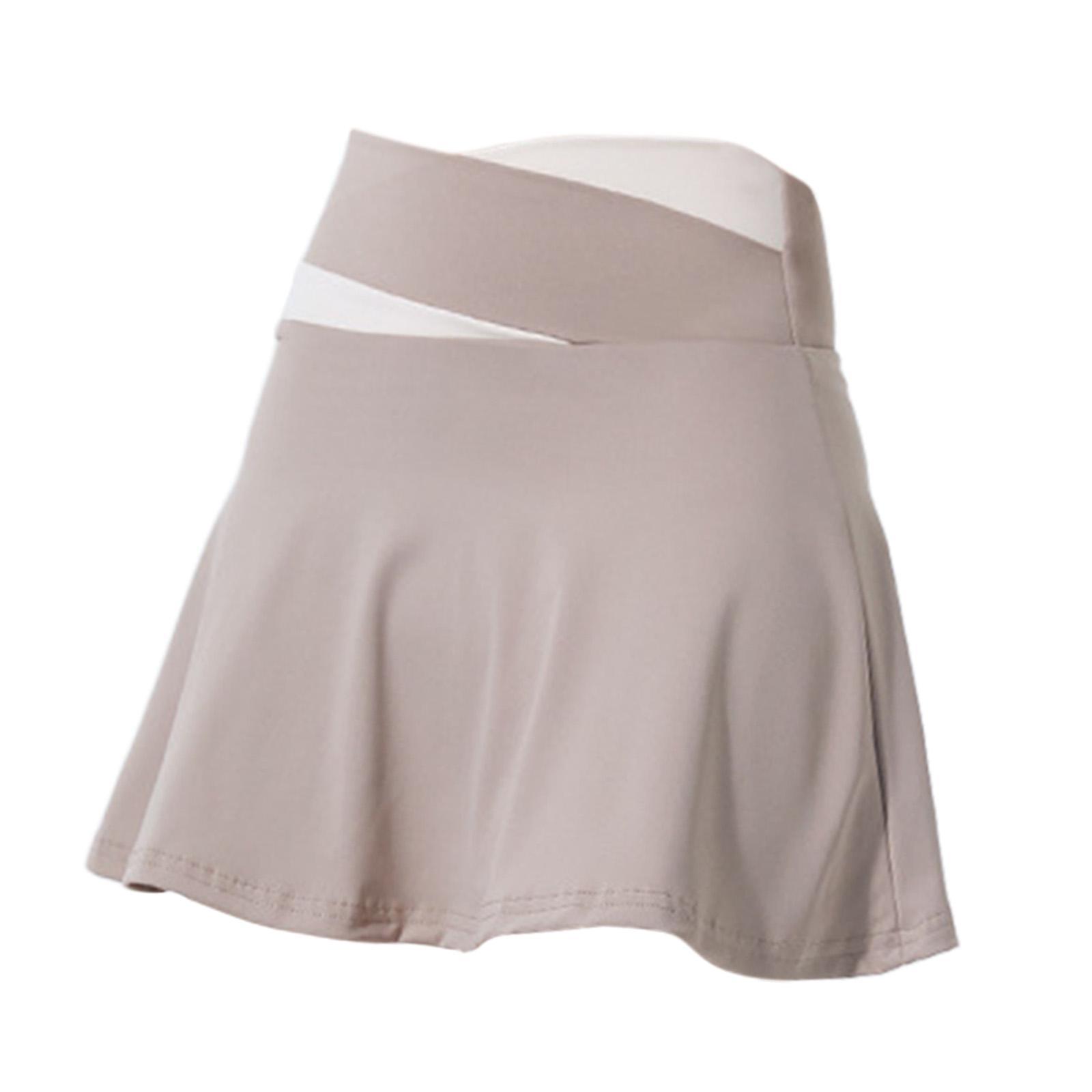 Tennis Skirt, Badminton Skirt Short Skirt, Ladies High Waist Anti Exposure Clothes, Gymwear Golf Skirts Womens Skirt for Sports Exercise