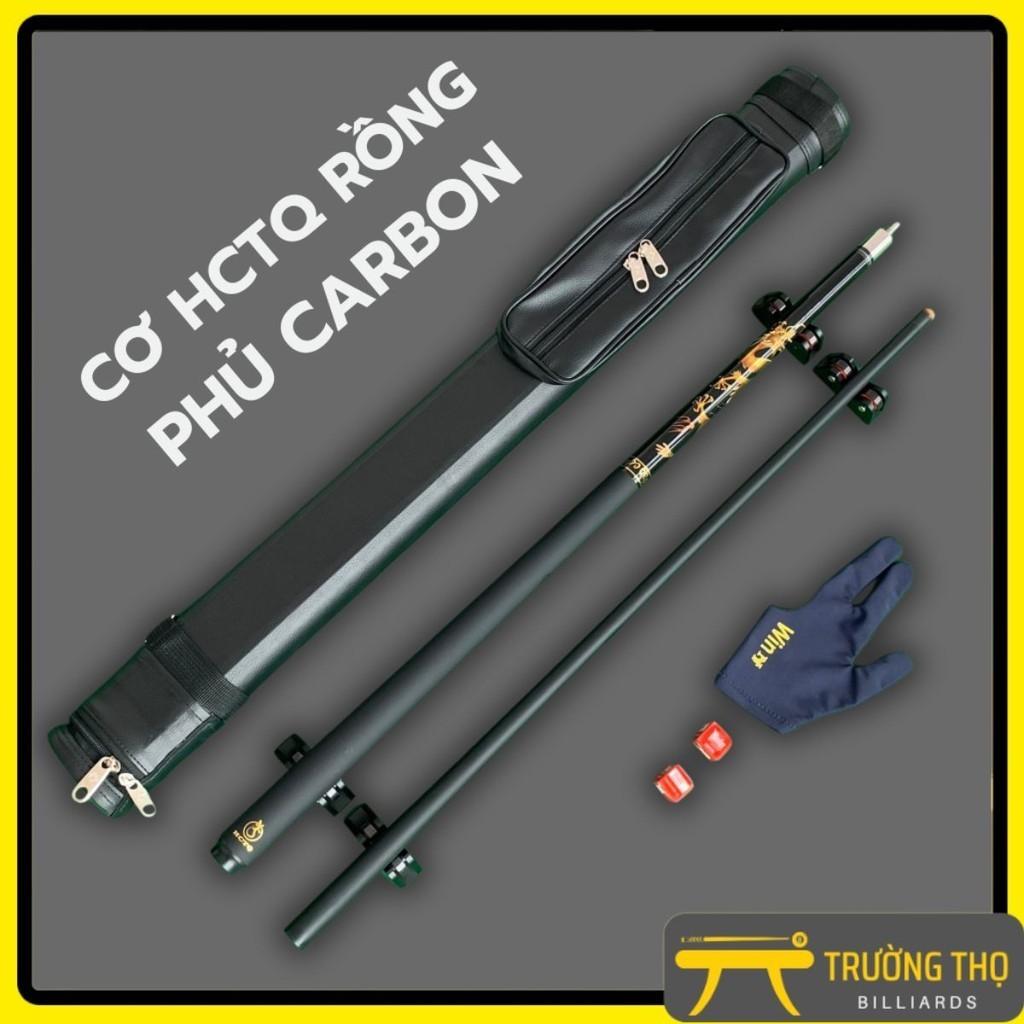 Cơ Bi a Dragon phủ Cacbon - Cơ Bida HCTQ Rồng- hàng nhập new- Tặng Găng Tay +Bao Da+Lơ - Lip