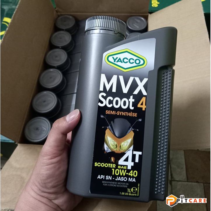 Nhớt Xe Ga Yacco MVX Scoot 4 10W40 Nhập Pháp Có Chiết Lẻ