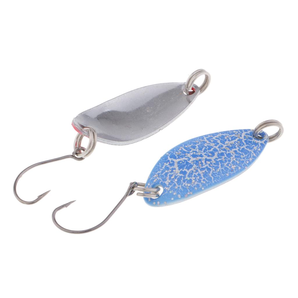 5 Pieces Fishing Lure Bait Metal Hard Baits Fishing Spoon Lure Colorful Tool