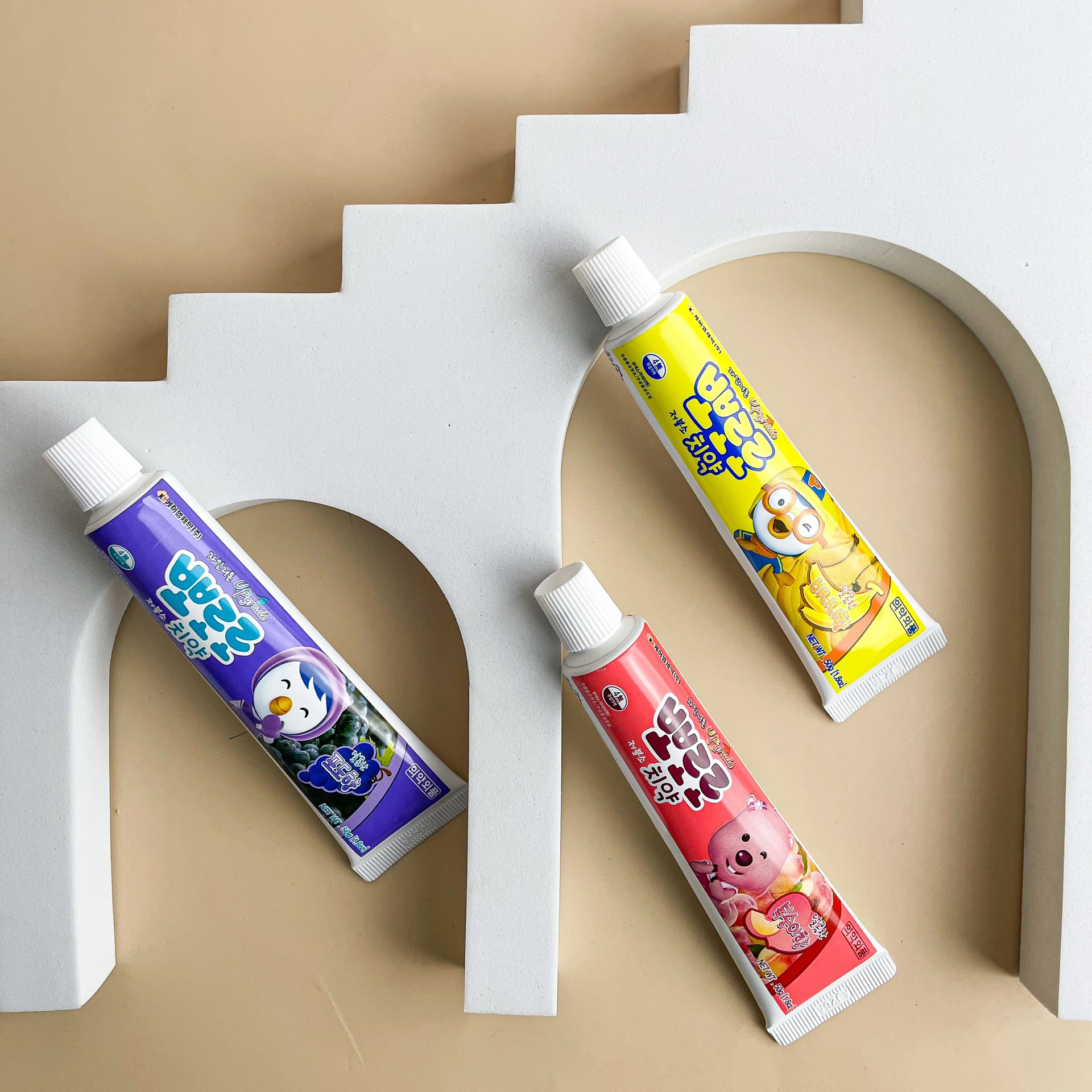 Kem đánh răng Pororo có thể nuốt được cho bé từ 3 tuổi - vị Nho 50g