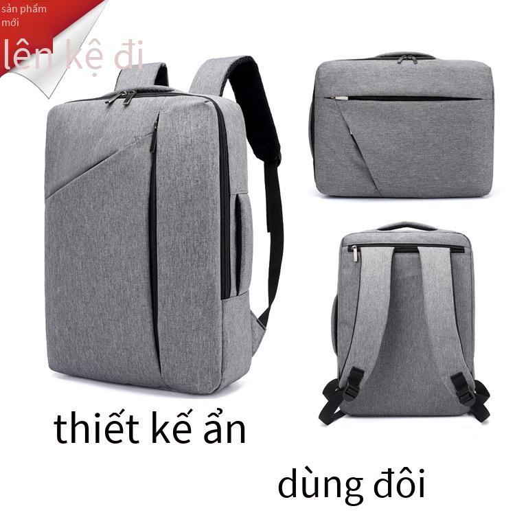 Vận Chuyển Nhanh Chóng Có Thể In Logo Mới Nam Kinh Doanh Máy Tính Ba Lô Túi Xách Kép Túi Sinh Viên Học