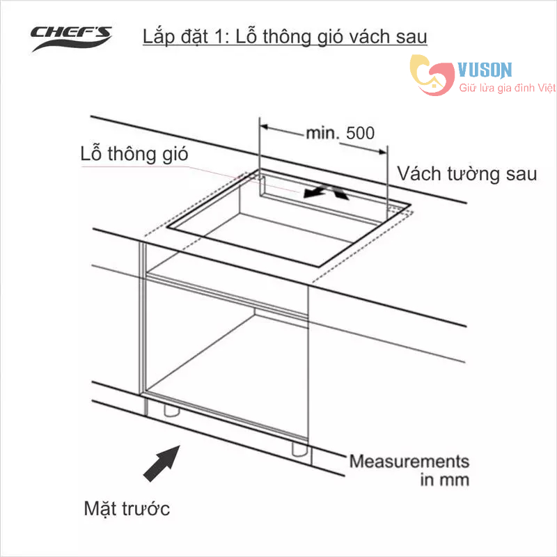 Bếp từ đôi Chefs EH-DIH32A - Hàng chính hãng