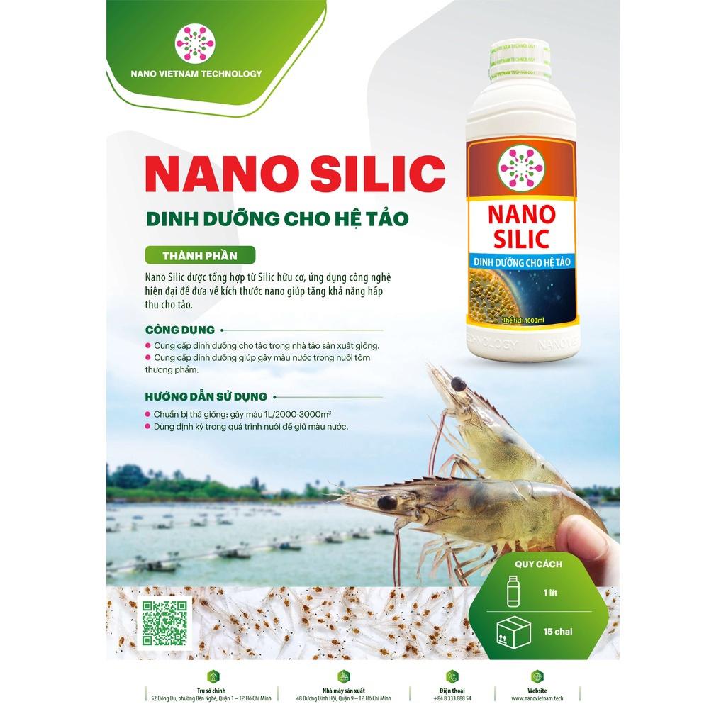 Nano Silic VN Tech dinh dưỡng cho hệ tảo an toàn Cho Tôm, Cá, Động Vật Thuỷ Sinh 1000ml
