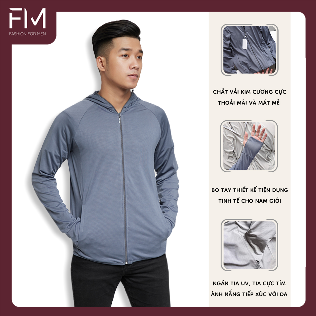 Hình ảnh Áo chống nắng nam cao cấp, thông hơi, chống nắng, chống tia UV, chống bám bụi – FORMEN SHOP – FMTHT024