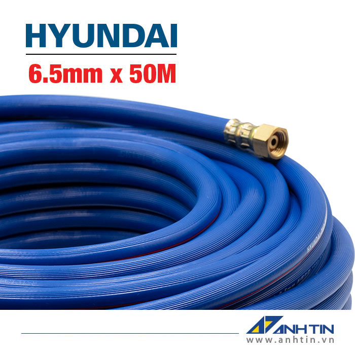 Dây phun áp lực HYUNDAI | Ống hơi PVC 6.5mm x 50M | Màu Xanh