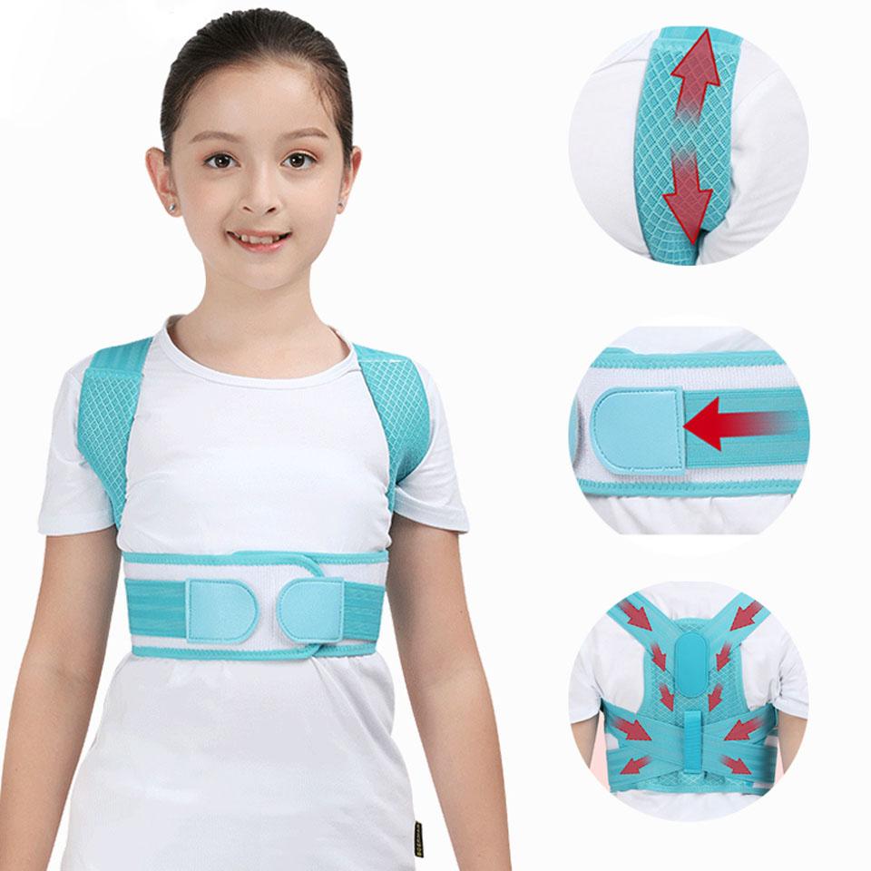 Có Thể Điều Chỉnh Con Tư Thế Corrector Đai Hỗ Trợ Lưng Trẻ Em Chỉnh Hình Áo Cho Bé Cột Sống Lưng Thắt Lưng Vai Vòng Đeo Sức Khỏe