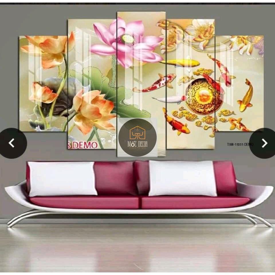 Xả kho tranh tráng gương 5 tấm cực đẹp giá siêu rẻ