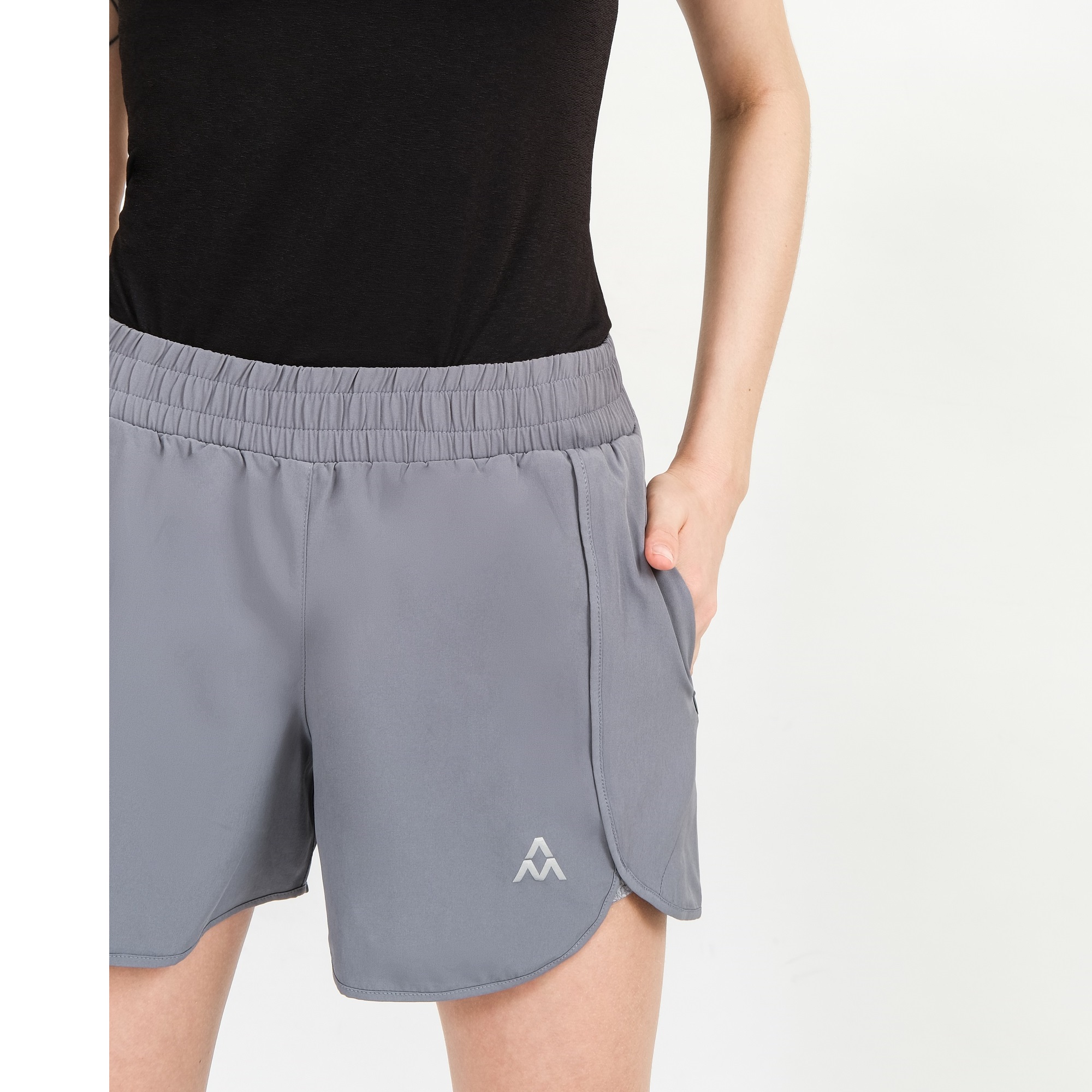 Quần Short thể thao running nữ AM WP086 cạp chun bản to, chất mềm mịn, thoáng mát