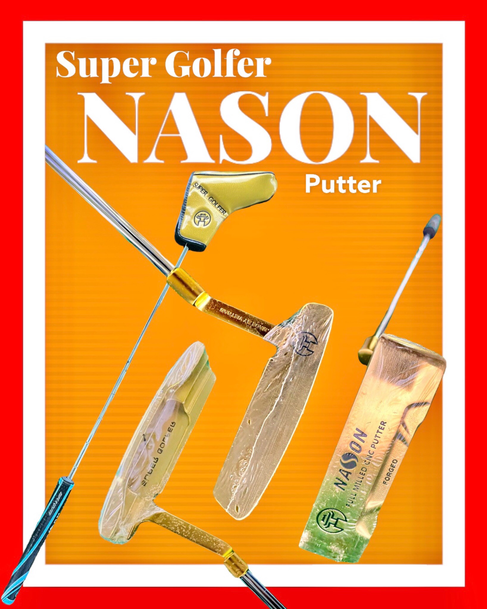 BỘ GẬY GOLF NAM Super SGS-02 (14 gậy + túi da + cover) | Nason