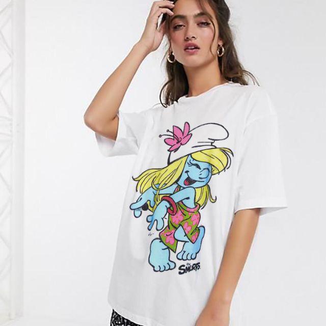 Áo thun new Zr Xitrum SMURFETTE THE SMURFS