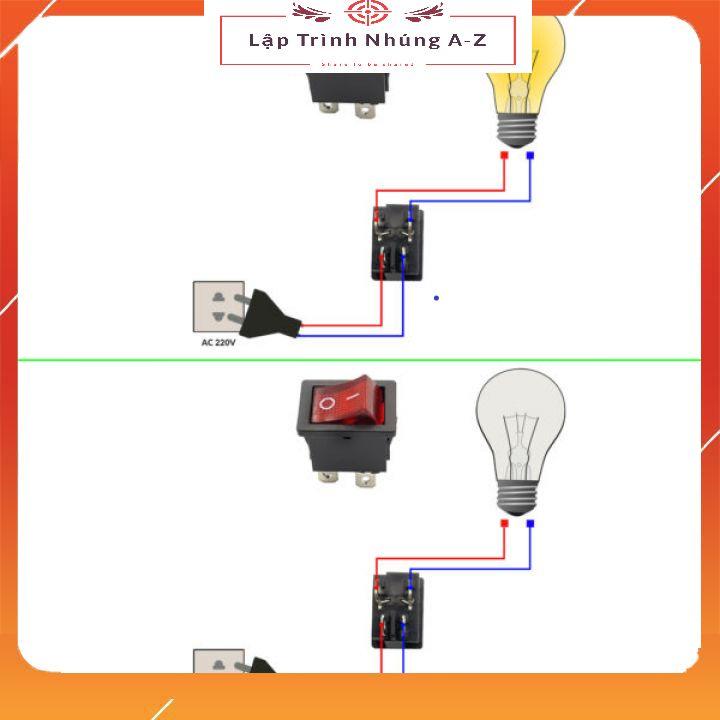 [Lập Trình Nhúng A-Z][G16] Công Tắc Bập Bênh 4 Chân Có Đèn KCD1-104