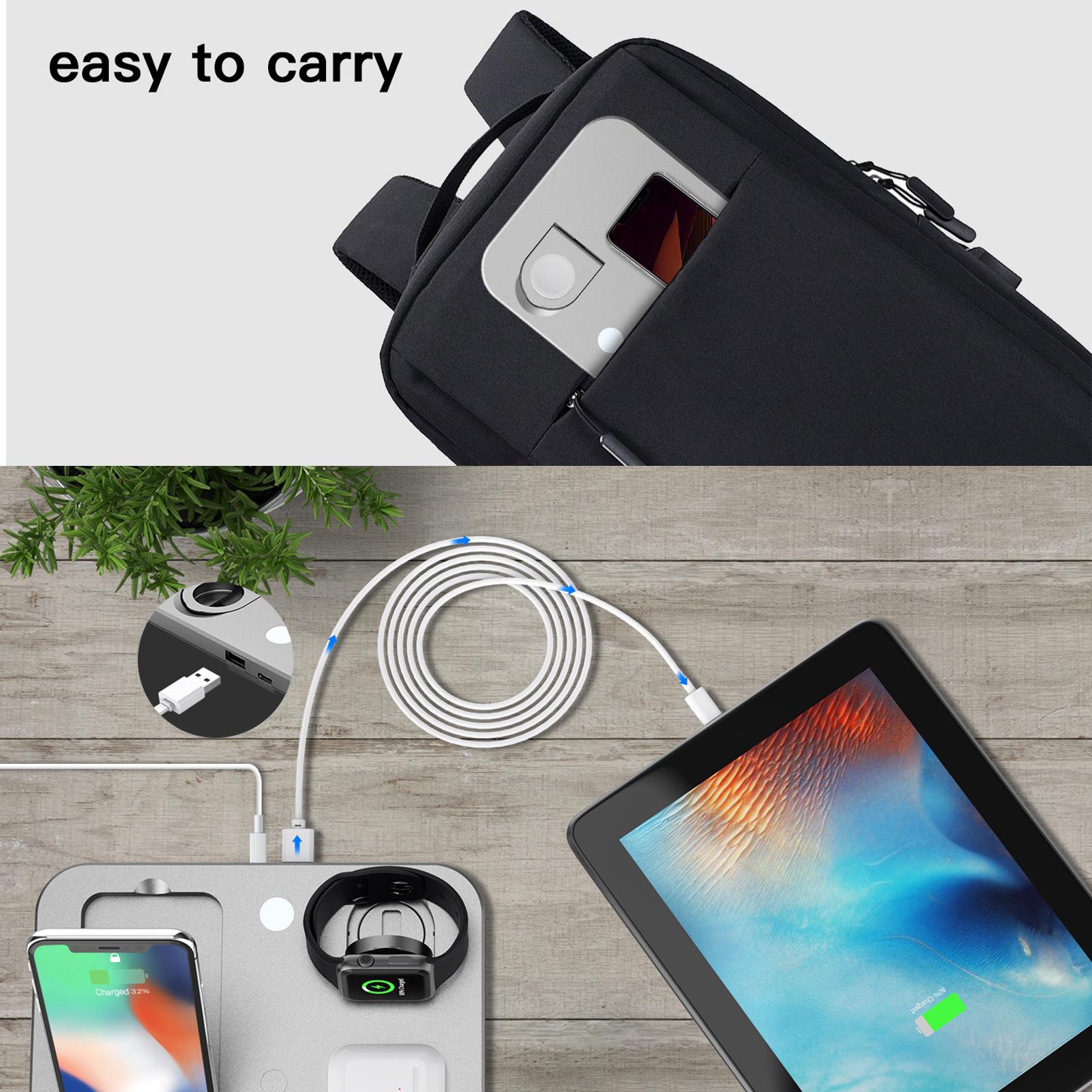 Chân Đế Sạc Không Dây Airpods 5 Trong 1 Nhanh Chóng Thay Thế Cho Iphone12 11 X Xr Xs Samsung Galaxy S9 S8 Iwatch 5 4 3 2 1