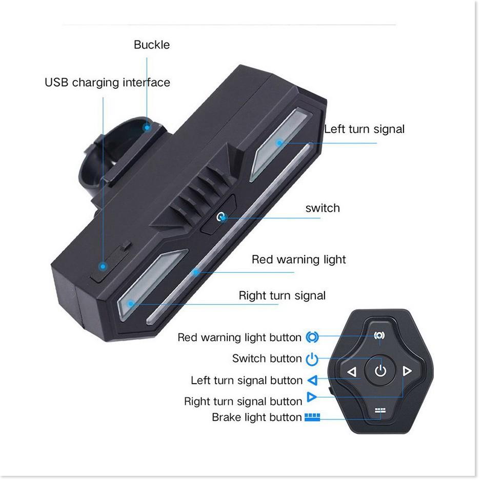 Đèn báo rẽ hỗ trợ xe đạp 2200mAh