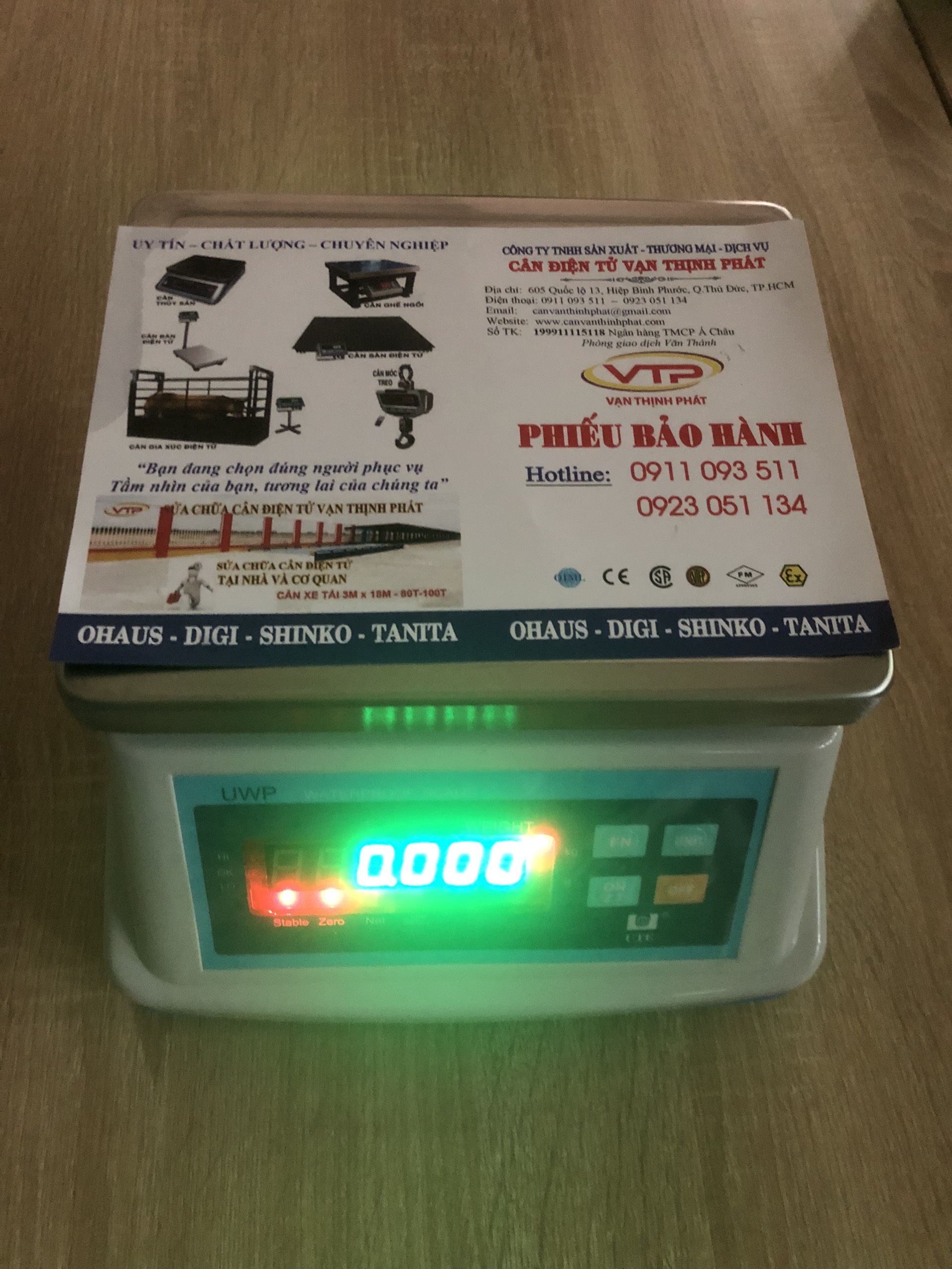 Cân Điện Tử Chống Nước UWP-UTE 6 kg