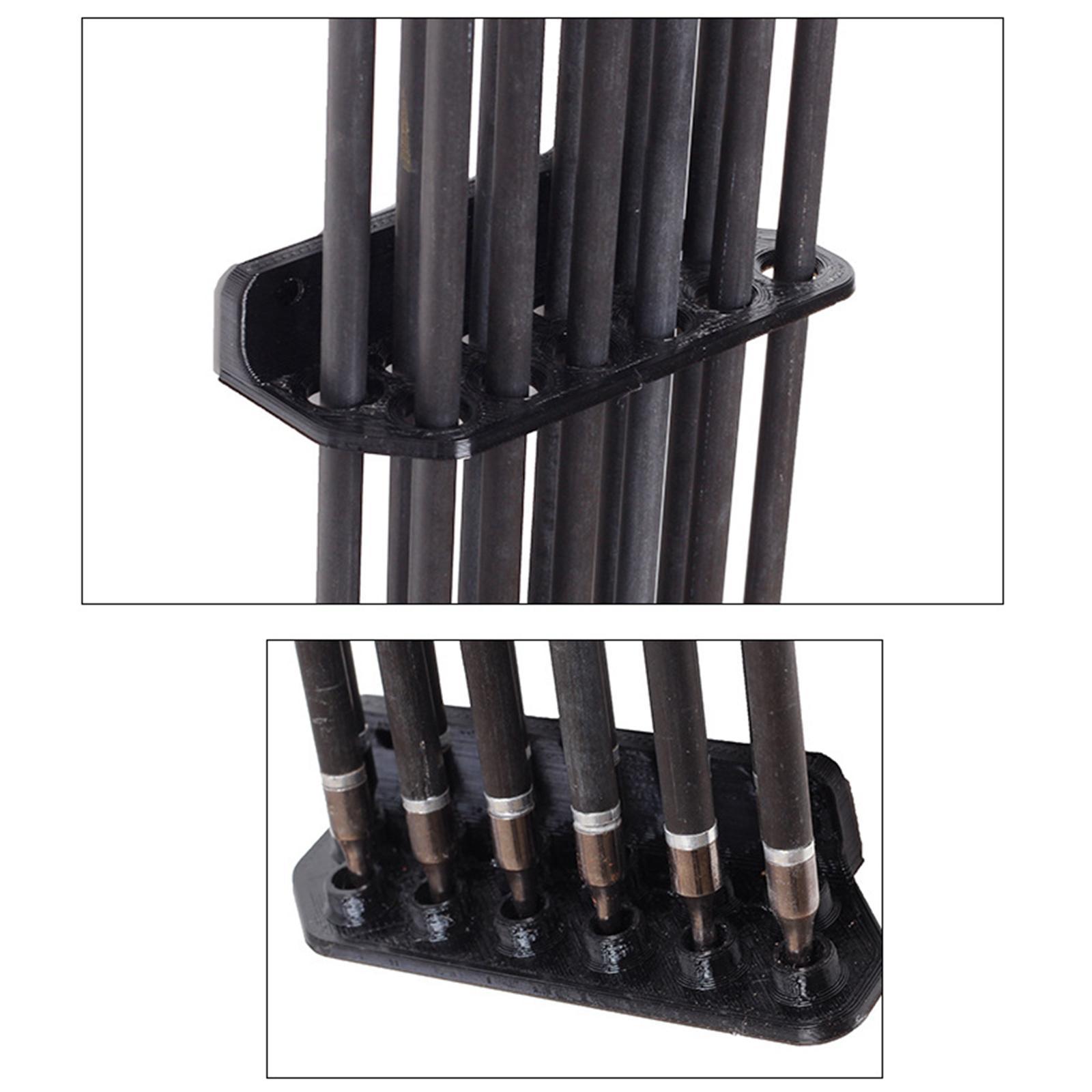 Wall-mounted 12 Holder Organizer Display Rack Stand Hunting Black