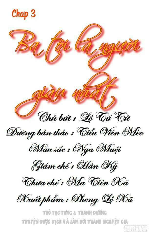 ba tôi là người giàu nhất chapter 3 3