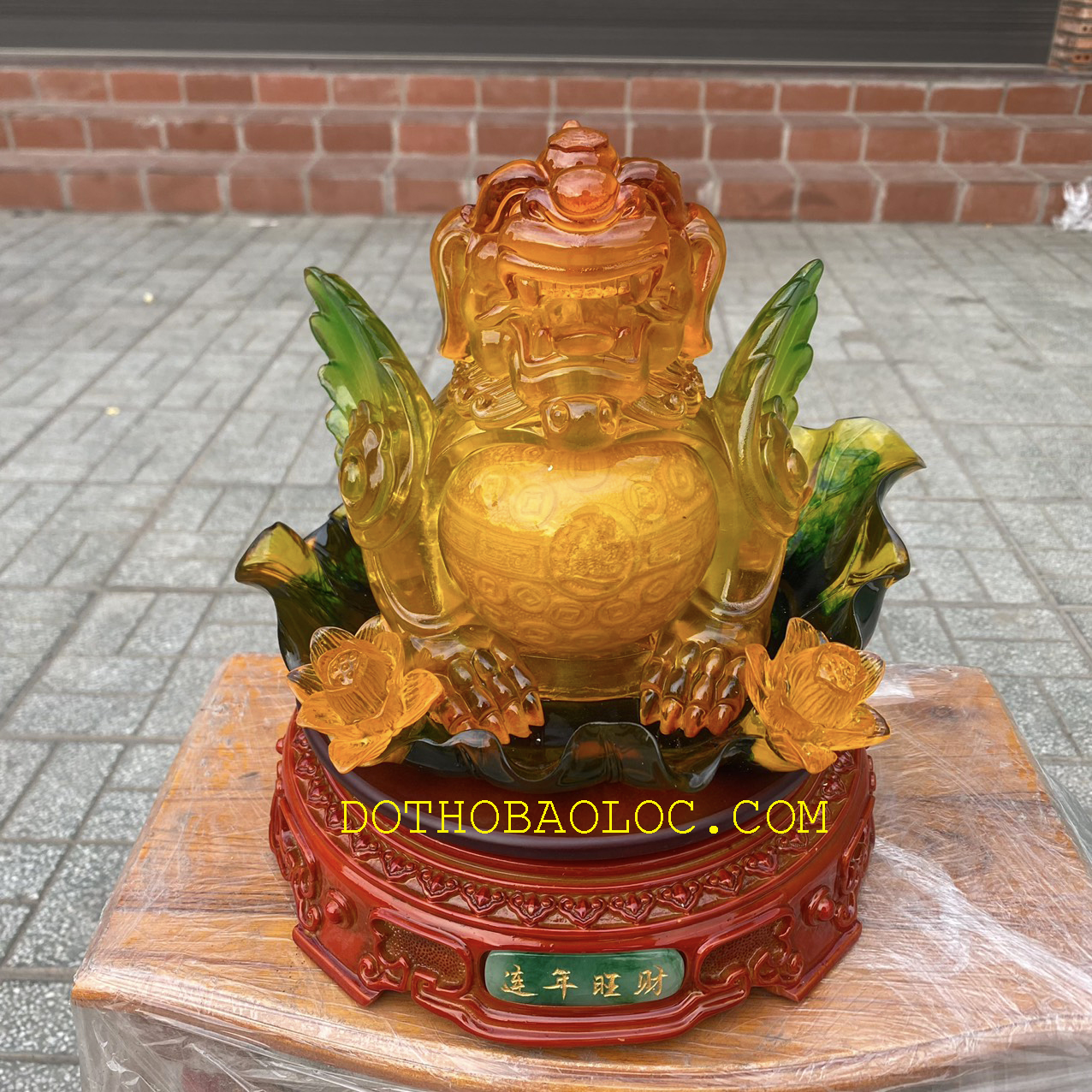 Tỳ hưu phong thủy đế xoay chiêu tài hút lộc cao 27cm