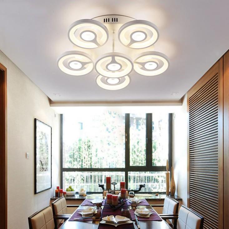 Đèn trần DAMOR 3 chế độ ánh sáng hiện đại - kèm bóng LED chuyên dụng và điều khiển từ xa