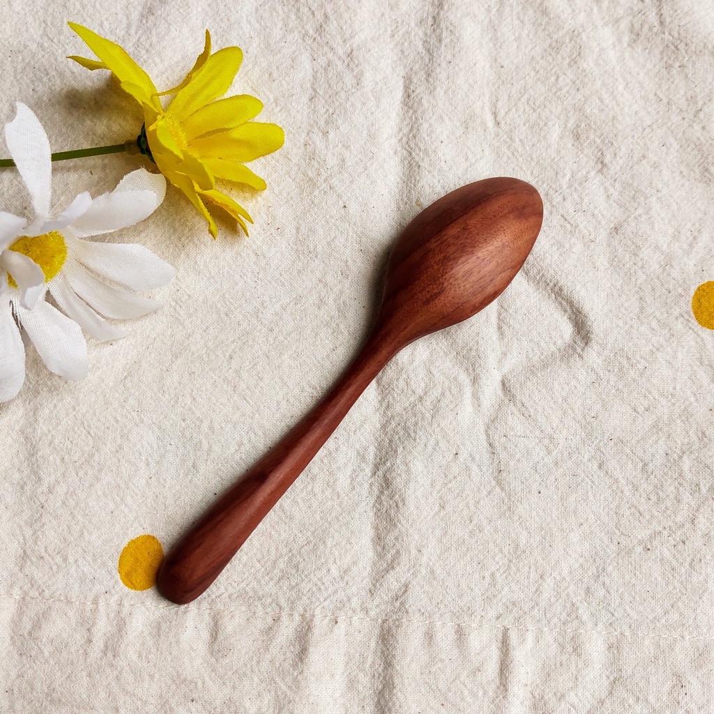 Thìa/Muỗng Gỗ Nhãn Ăn Chè 14x3cm, Thìa Ăn Smoothie Ngon Miệng, Chụp Ảnh Decor, Thìa Gỗ Tự Nhiên