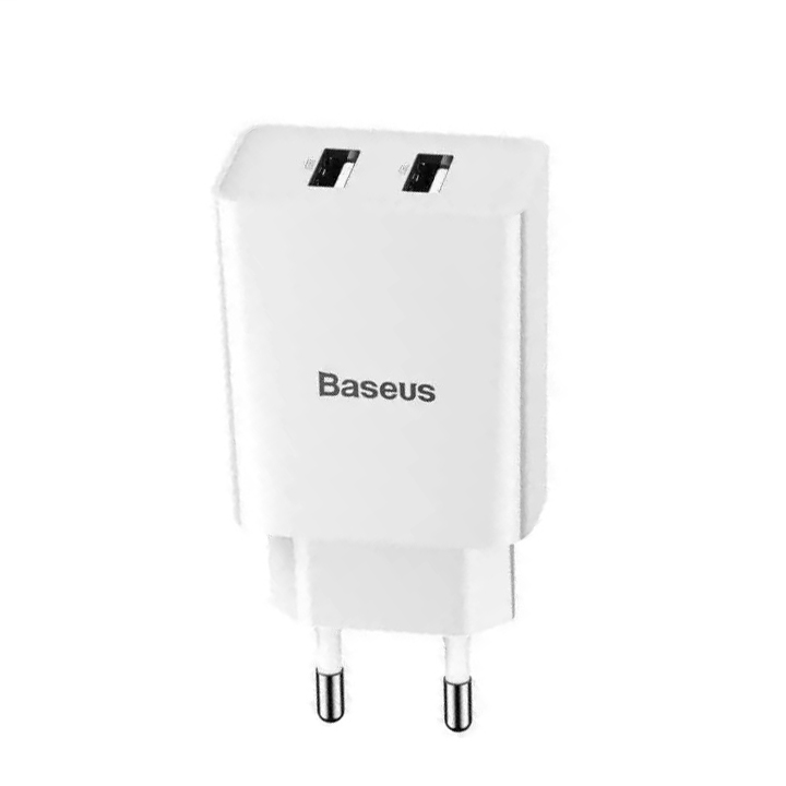 Dock sạc nhanh Baseus 10.5W vỏ nhựa PC cao cấp Dual USB an toàn tuyệt đối cho thiết bị sạc ( 2 màu ) - Hàng chính hãng