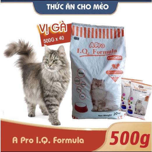 Thức ăn hạt khô cho mèo Apro IQ Formula 500g