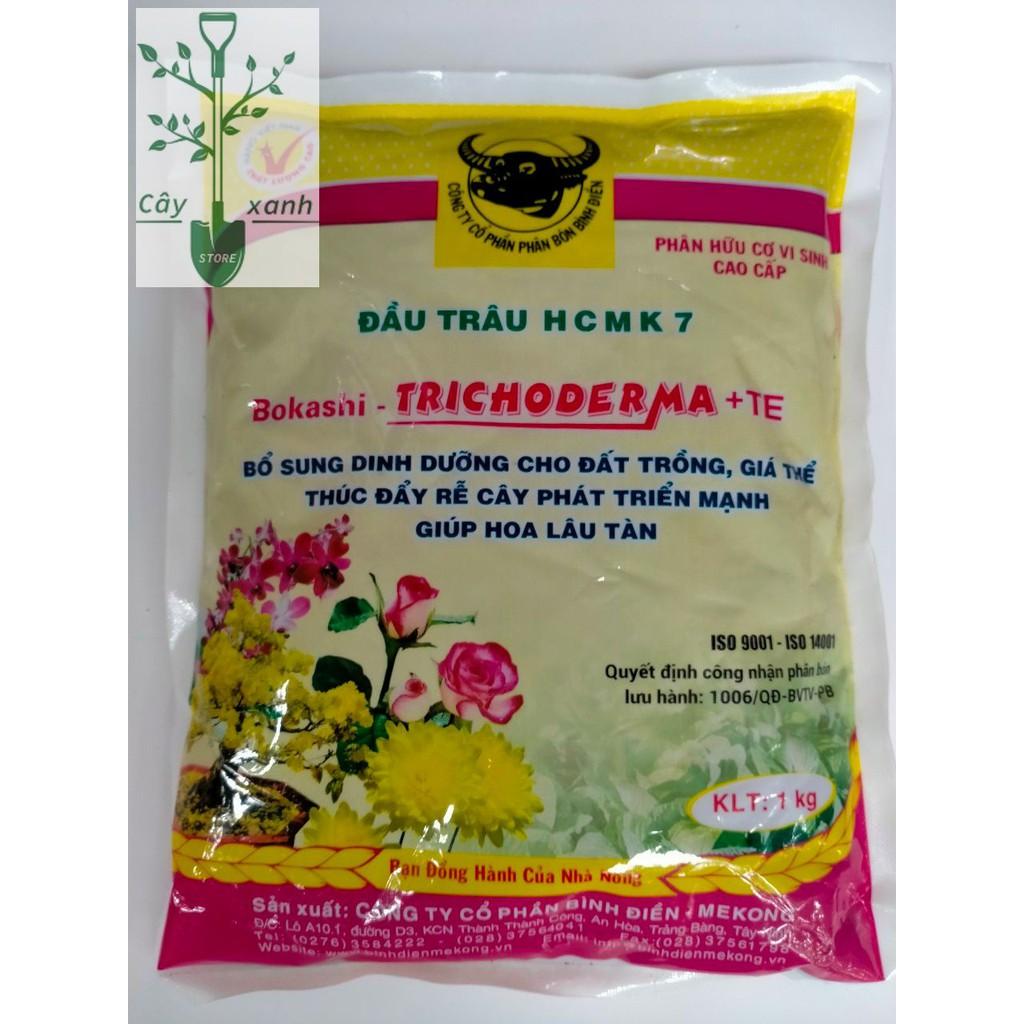 Phân Bón Hữu Cơ Vi Sinh Trichoderma + TE Đầu Trâu HCMK7 1Kg