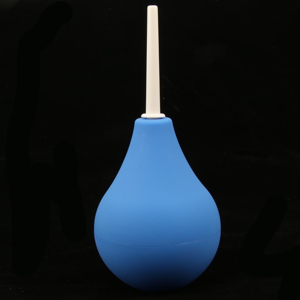 Mini Men Women Enema Bulb Clean Anal Silicone Douche with Nozzle Kit 220ml