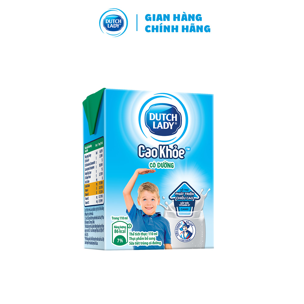 Thùng 48 Hộp Sữa Uống Dutch Lady Cô Gái Hà Lan Có Đường Cao Khỏe (48X110ml)