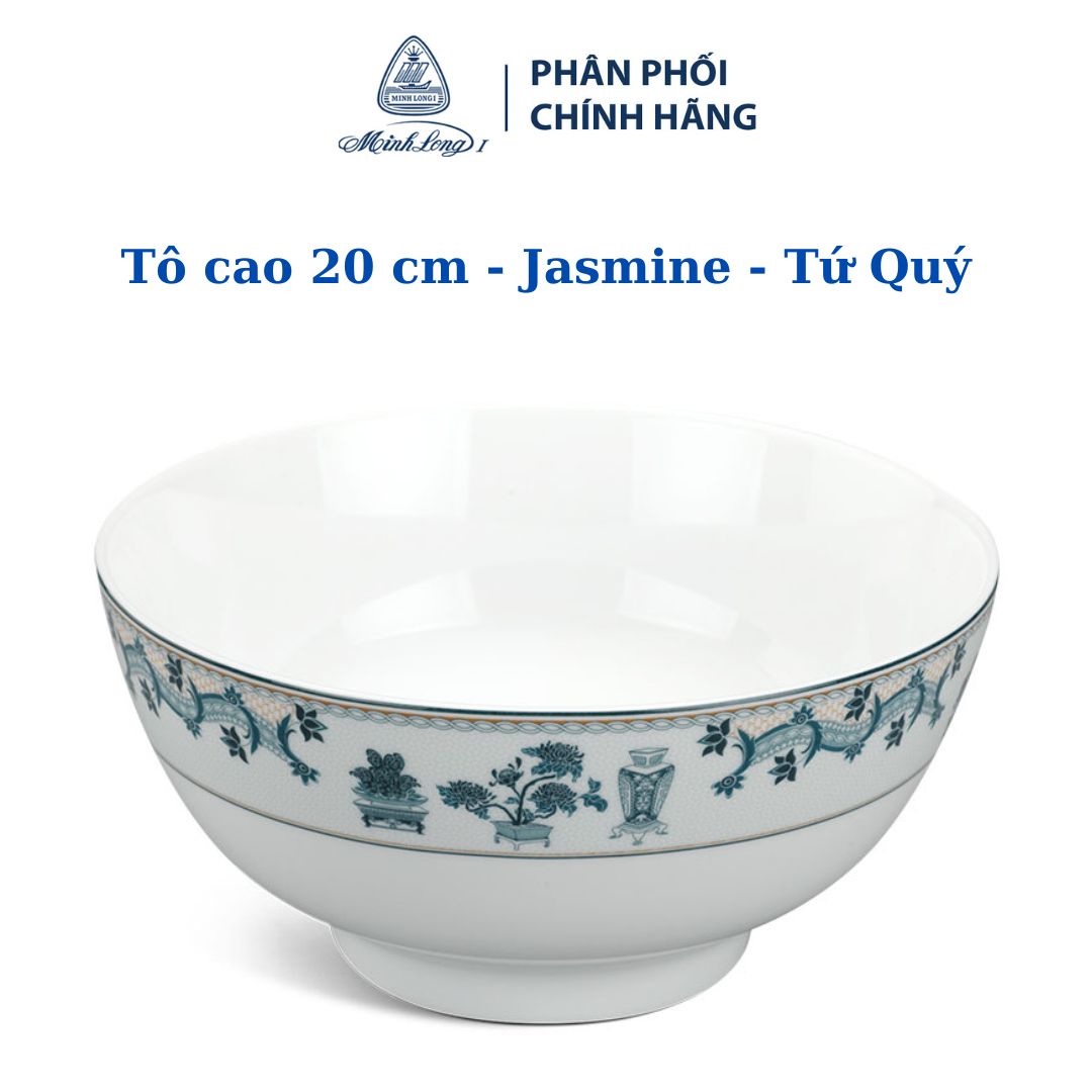 Tô cao 20 cm – Jasmine – Tứ Quý - Gốm sứ cao cấp Minh Long 1