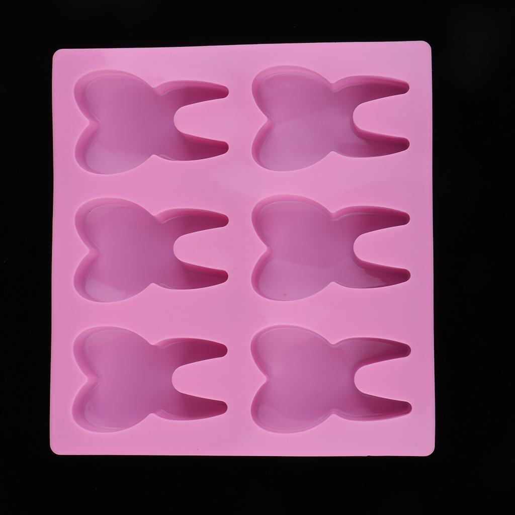 3x Tooth Fondant Sugar Craft Chocolate Cake Candy Baking Moulds
