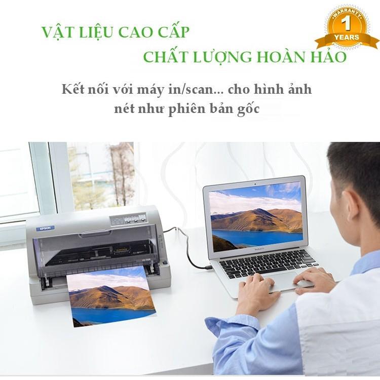 Cáp nối máy in 15m chính hãng Ugreen 10362 chuẩn USB 2.0 cao cấp