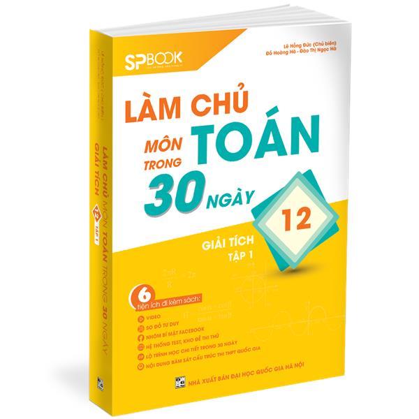 Sách - Combo Làm chủ môn Toán trong 30 ngày Giải tích 12 - Quyển 1 và 2