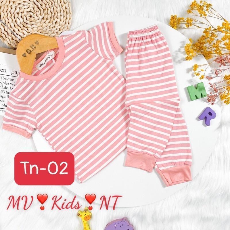 Đồ Bộ Bé Trai Bé Gái Cộc tay Quần dài Minky Mom, Quần áo trẻ em vải Thun Lạnh mềm mịn thoáng mát an toàn cho bé TN_02