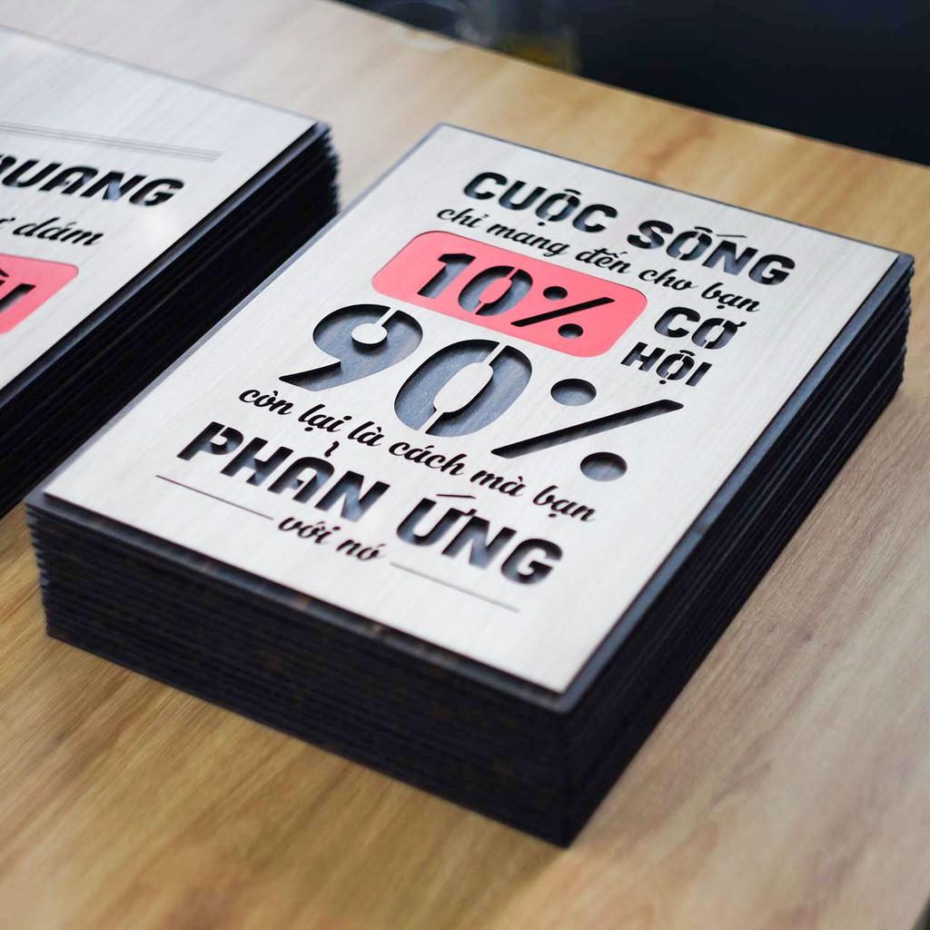 Tranh động lực BIG112: Cuộc sống chỉ mang đến cho bạn 10% cơ hội, 90% còn lại là cách bạn phản ứng với nó