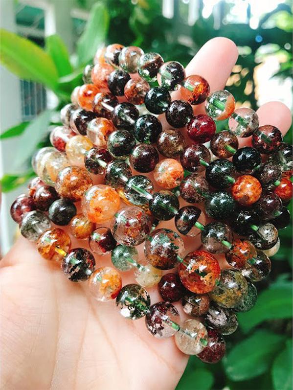 Vòng tay  ưu linh ngũ sắc 7,5mm
