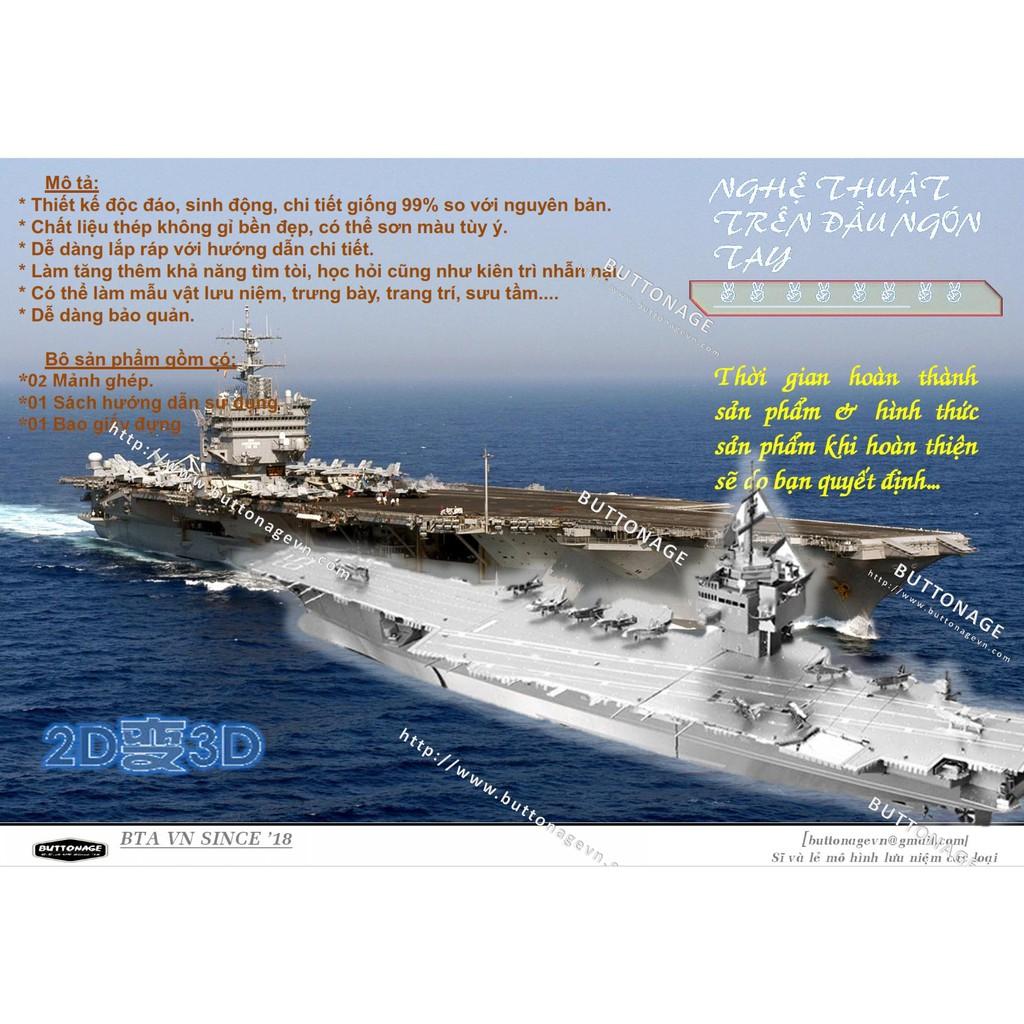 Mô Hình Lắp Ráp 3d Tàu Sân Bay Uss Enterprise Cvn 65
