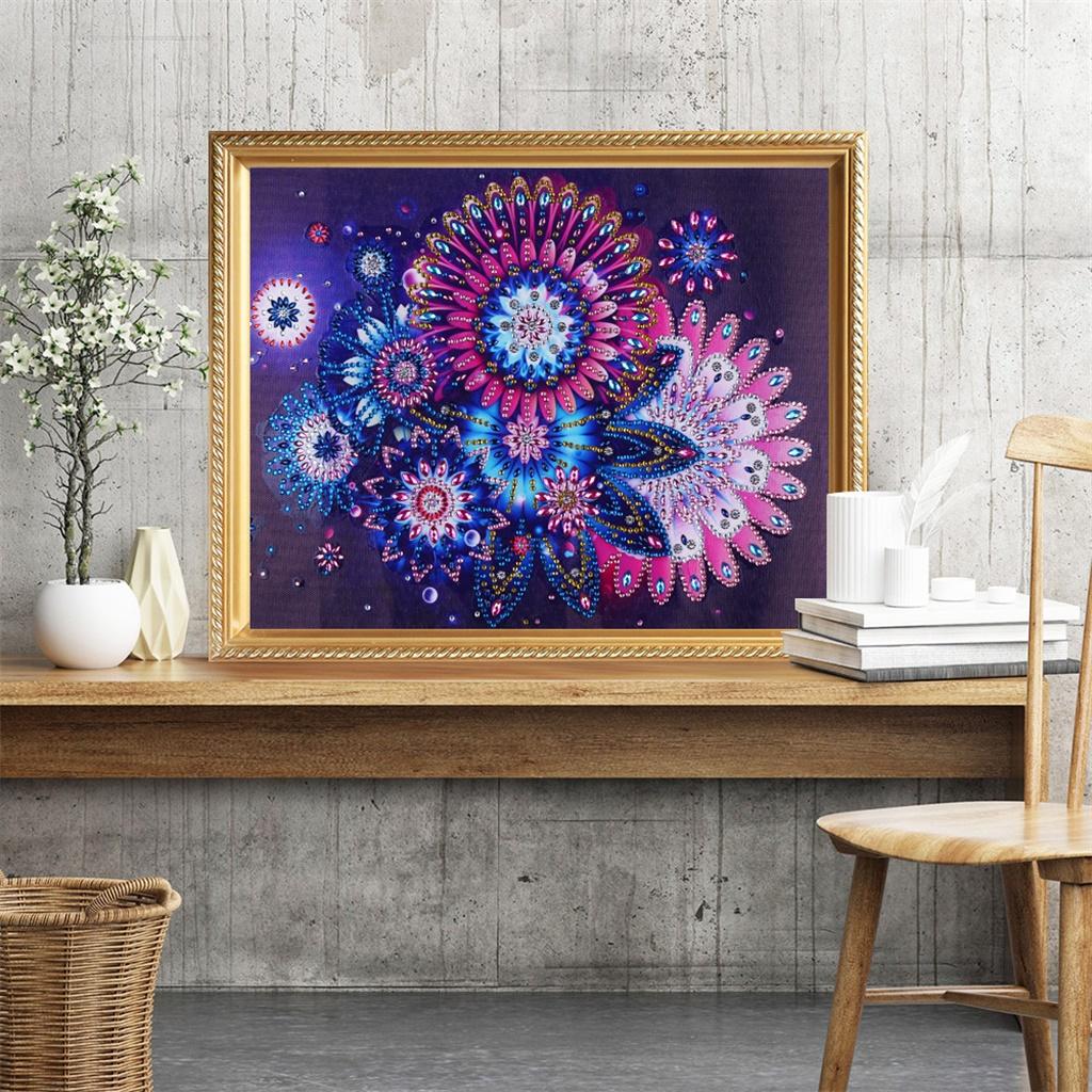 Special Shaped Diamond Painting Partial Drill Cross Stitch Crafts Flower 1