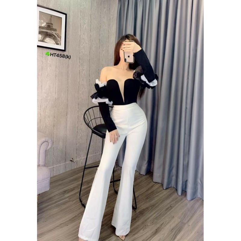 Jump.dài.bẹt.vai.tay.voan.sexy