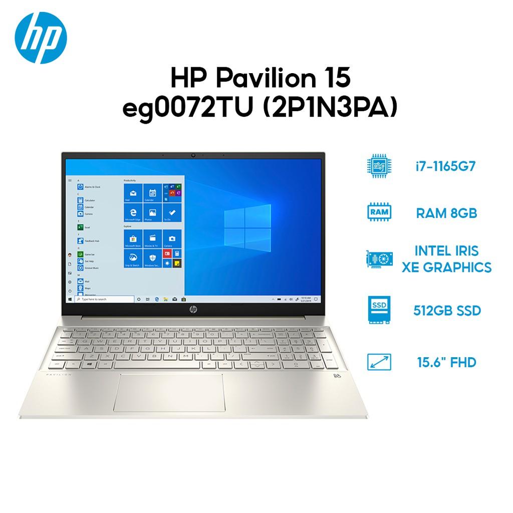 Laptop HP Pavilion 15-eg0072TU 2P1N3PA i7-1165G7 8G 512G 15.6'W10 Hàng Chính Hãng